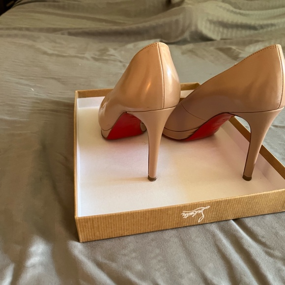 New Simple Pump 100 Jazz Calf Louboutin Nude Heels | Stilettos CV 5.5 - Picture 6 of 14